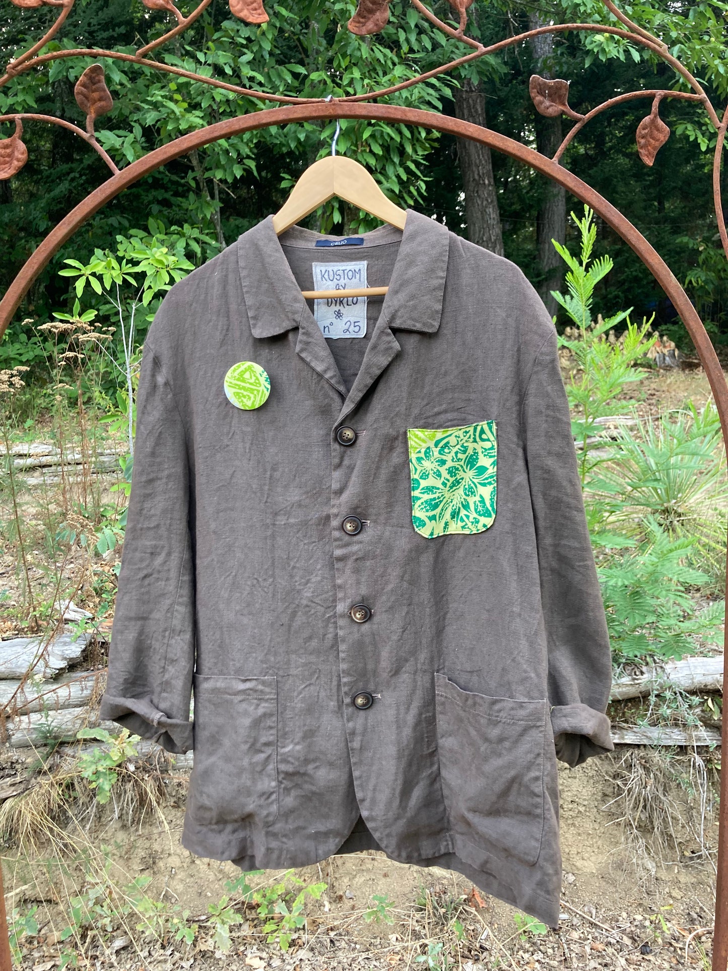 KUSTOM n°25 veste en lin OEIL