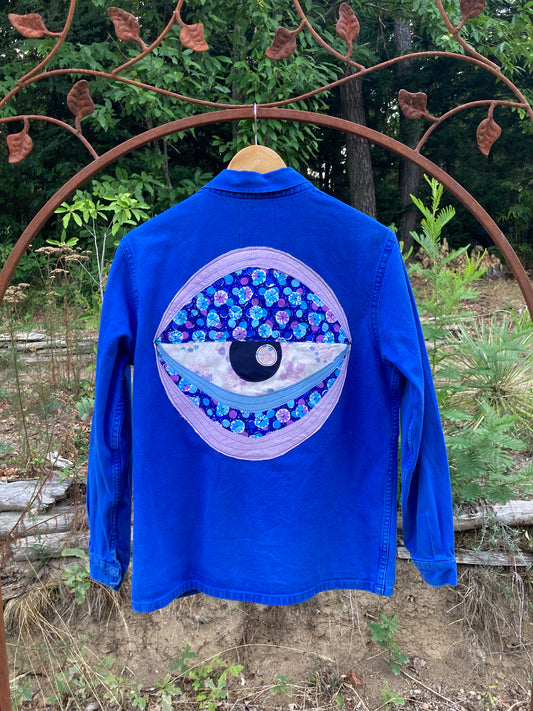 KUSTOM n°26 veste bleu de travail OEIL