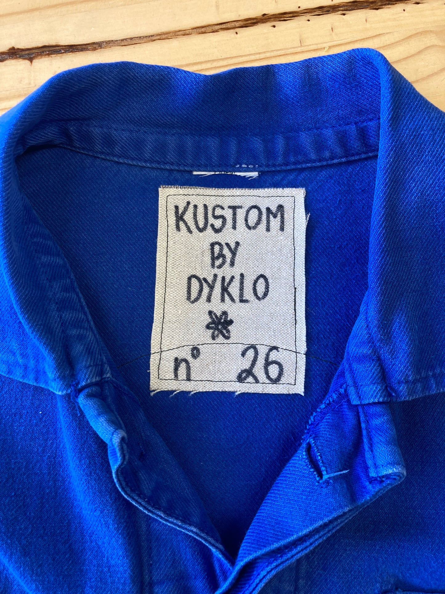 KUSTOM n°26 veste bleu de travail OEIL