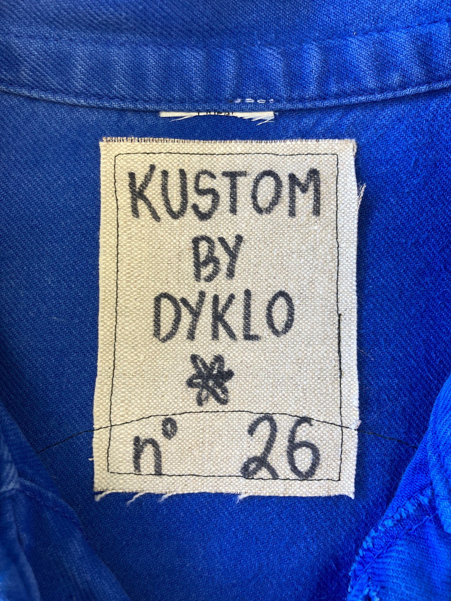 KUSTOM n°26 veste bleu de travail OEIL
