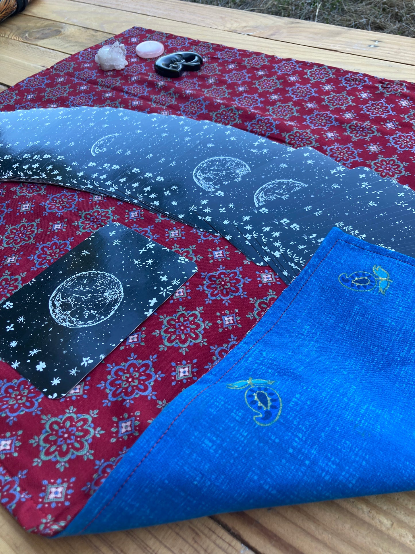 Tapis de cartomancie nomade 70x50cm