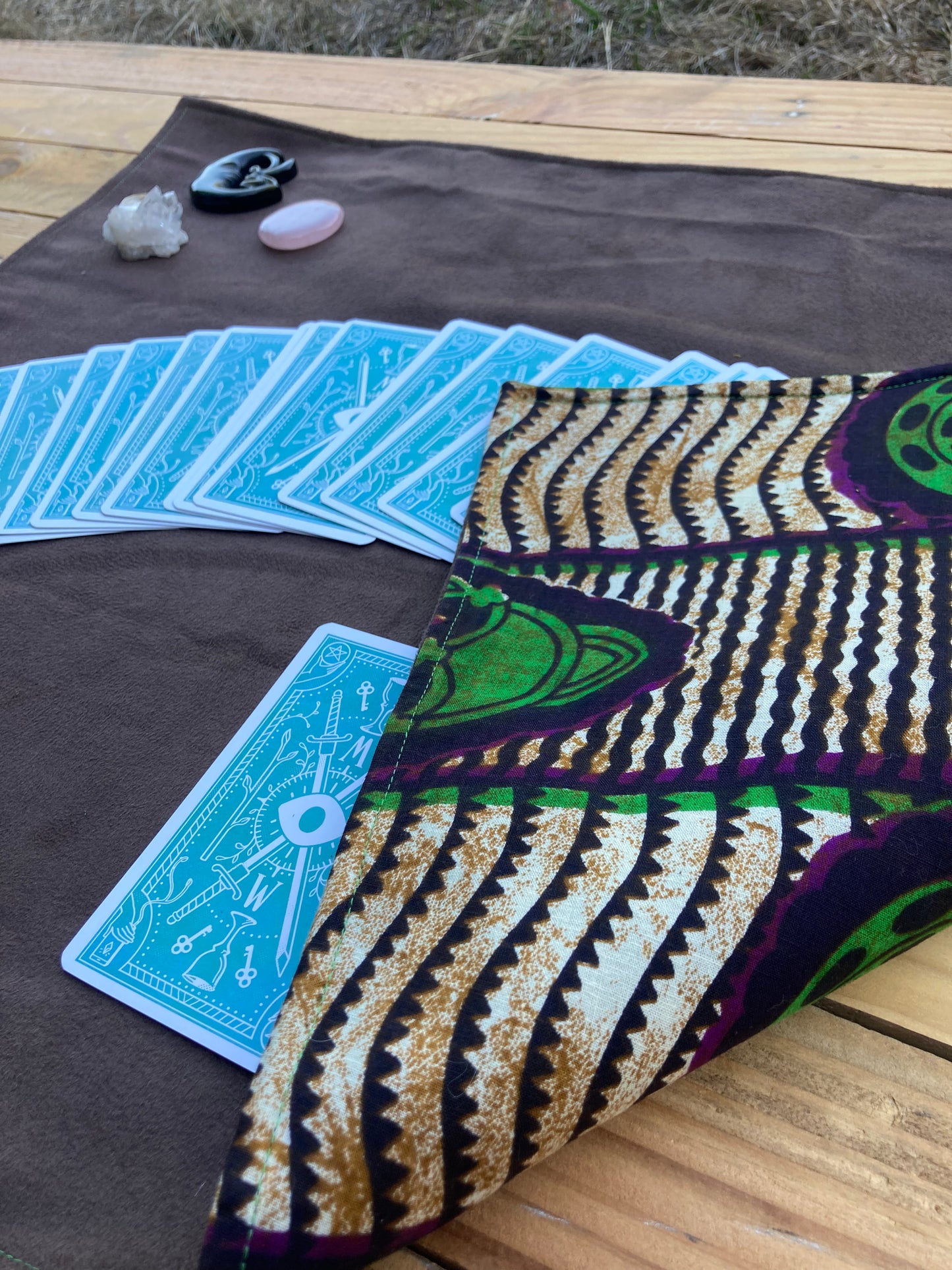 Tapis de cartomancie nomade 70x50cm
